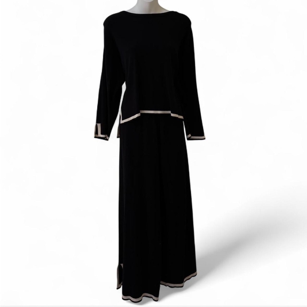 Black Long Sleeve Top and Pant Set, Goth Set, Goth top, Grunge top, Black Set